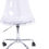 Thumbnail: Urban Shop Acrylic and Metal Rolling Office Chair, Clear