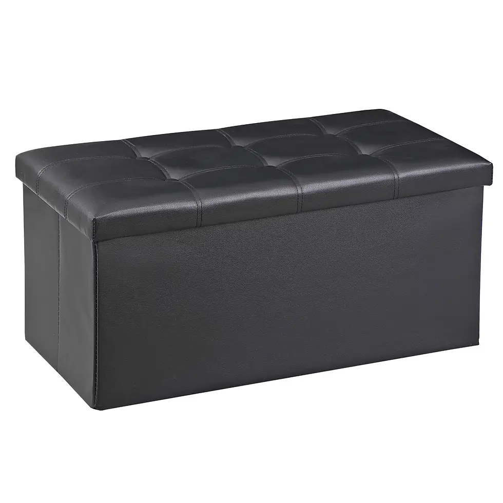 ZENY 30 Inches Folding Storage Ottoman Bench