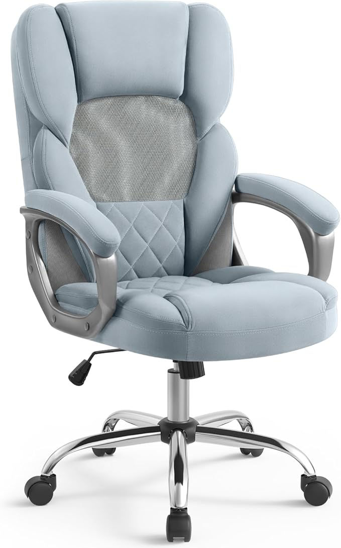 SEATZONE Office Chair Comfortable Ergonomic Mesh with Velvet Executive Computer