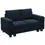 Thumbnail: Skerl 59.8'' Wide Velvet Small Sofa Love-seat , Blue