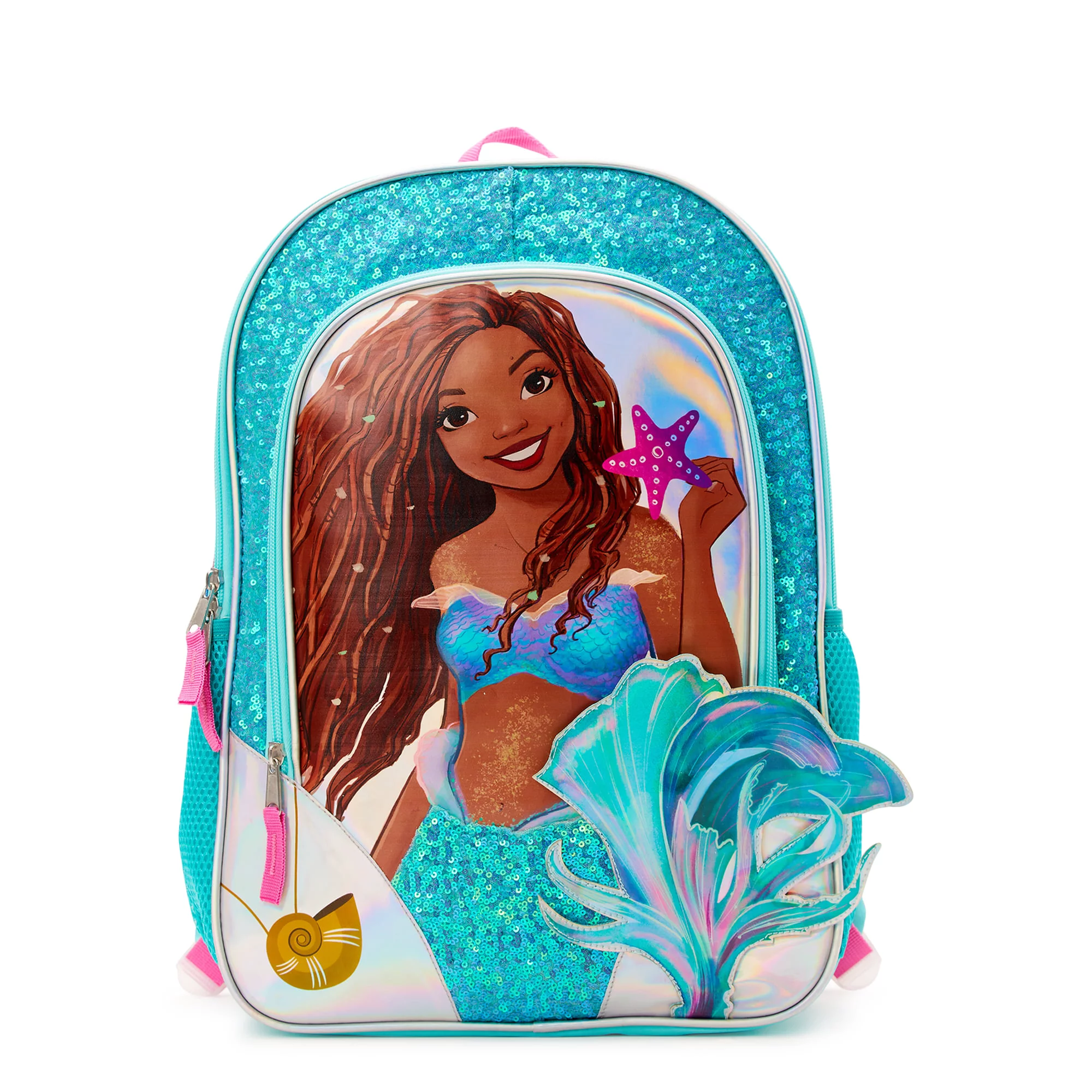 Little mermaid kids ariel sequin 17 laptop backpack cos ltd 
