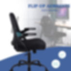 Thumbnail: Flysky Ergonomic  Mesh Mid Back Modern Swivel Chair with Lumbar Support Flip-Up