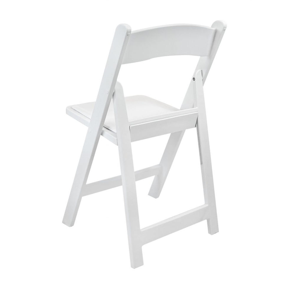 Thumbnail: EMMA + OLIVER  Indoor/Outdoor Resin Folding Chairs - White