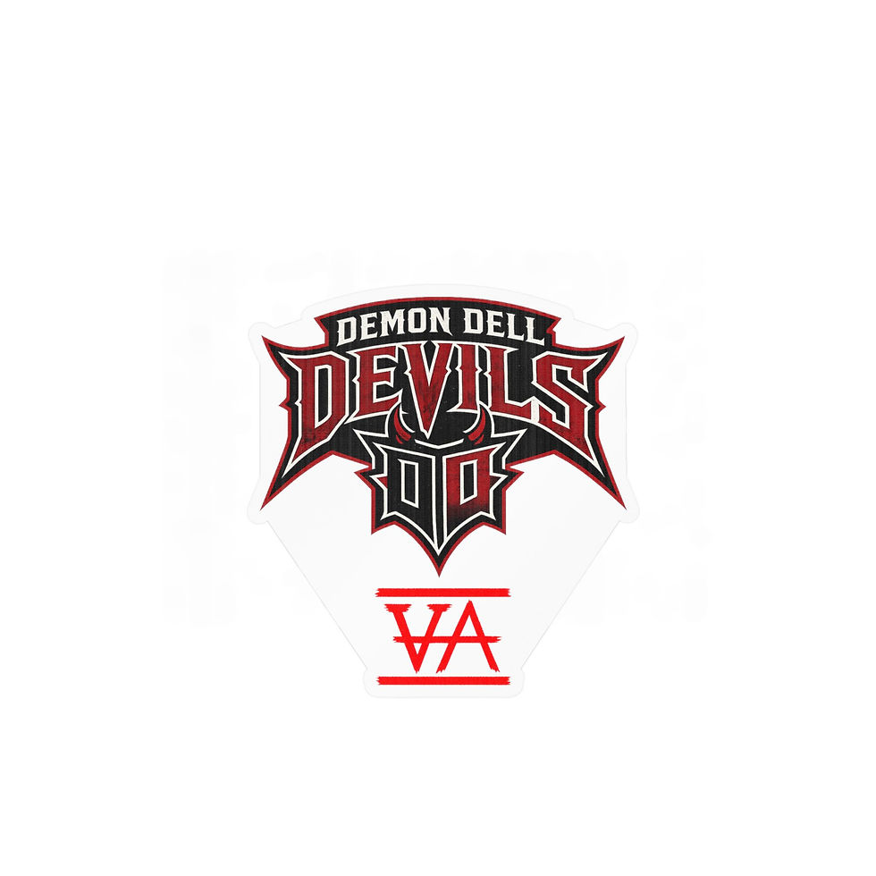 Thumbnail: Demon Dell Devils Kiss-Cut Vinyl Decal 
