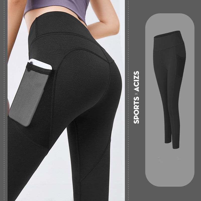 Thumbnail: High-Waist Pocket Yoga Leggings for Women