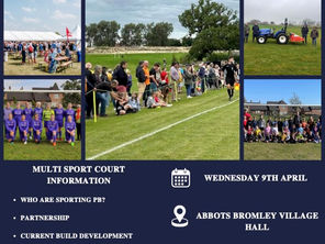 Sporting PB and ABSA new Court update at the Village Hall