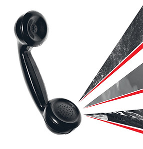 Cut out telephone graphic 