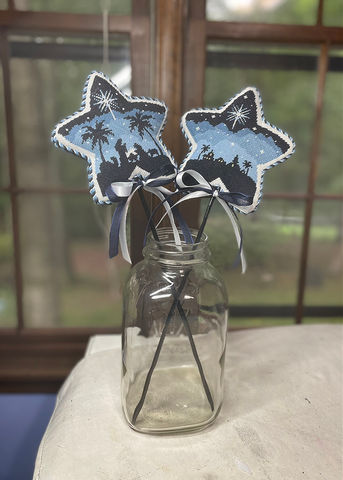 Christmas Star lollipop stands