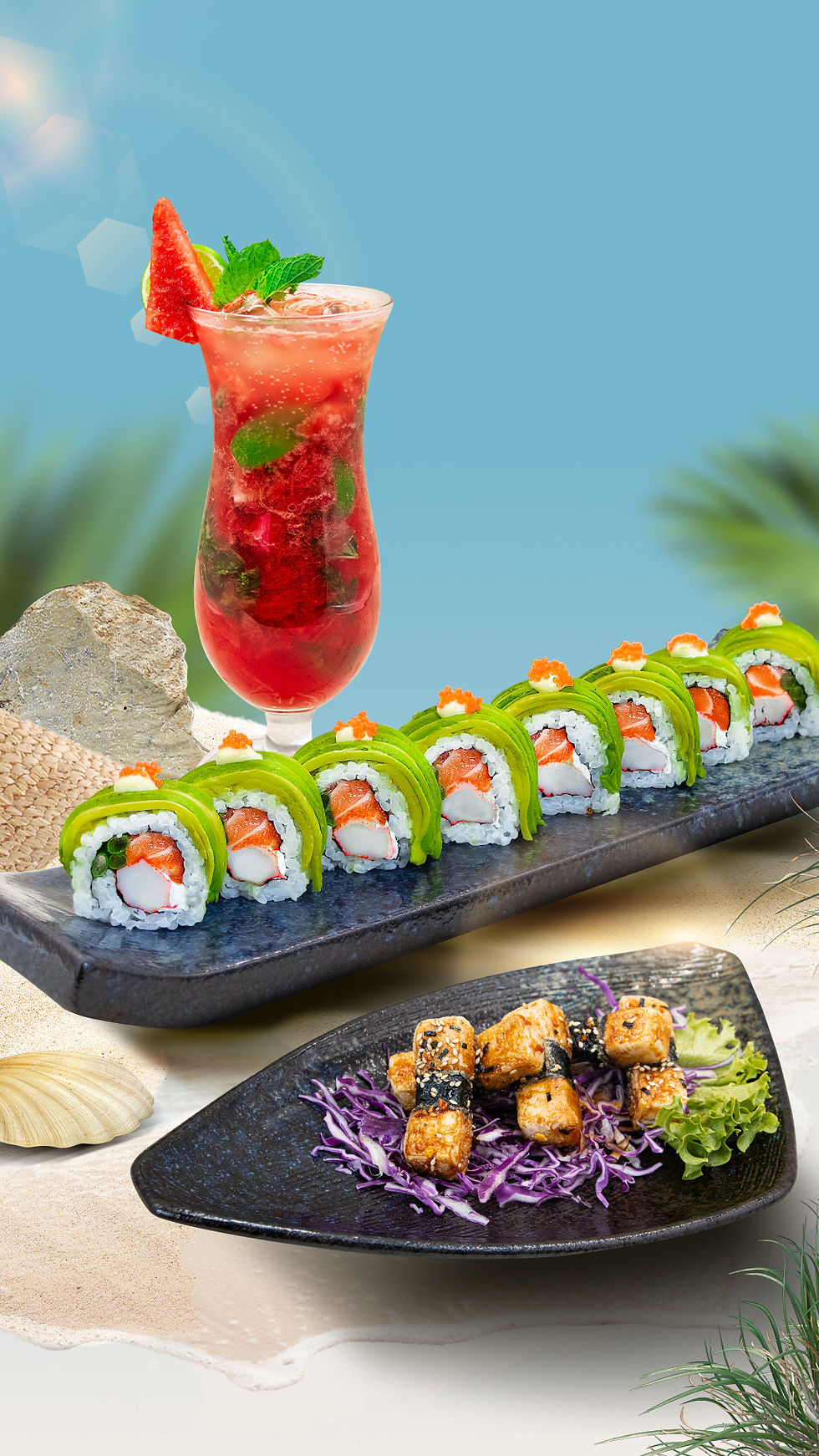 Tropical Fun Feast and More at Sumo Sushi & Bento