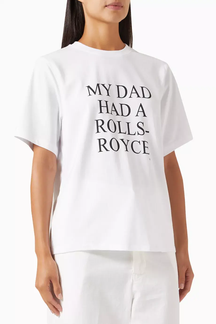 Victoria Beckham Rolls Organic Cotton T-Shirt 