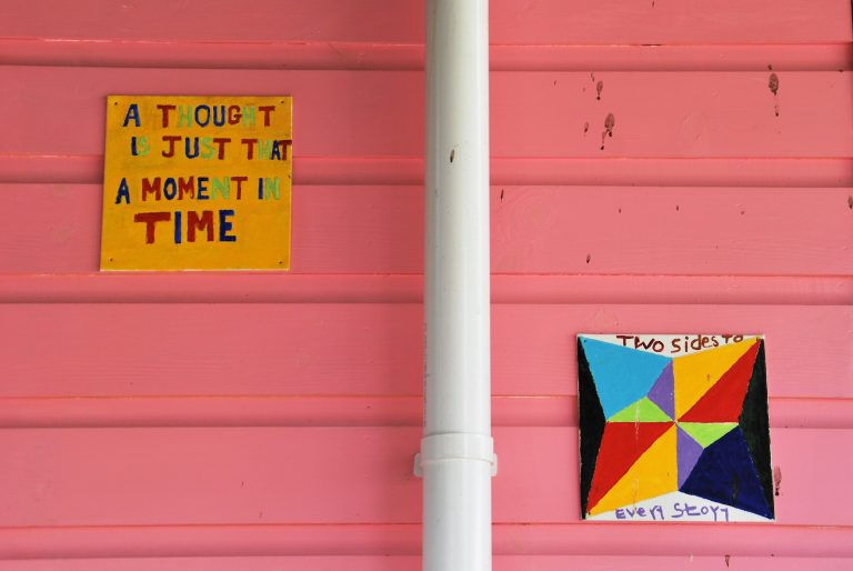 Some of the positive messages dotted around Chandos House