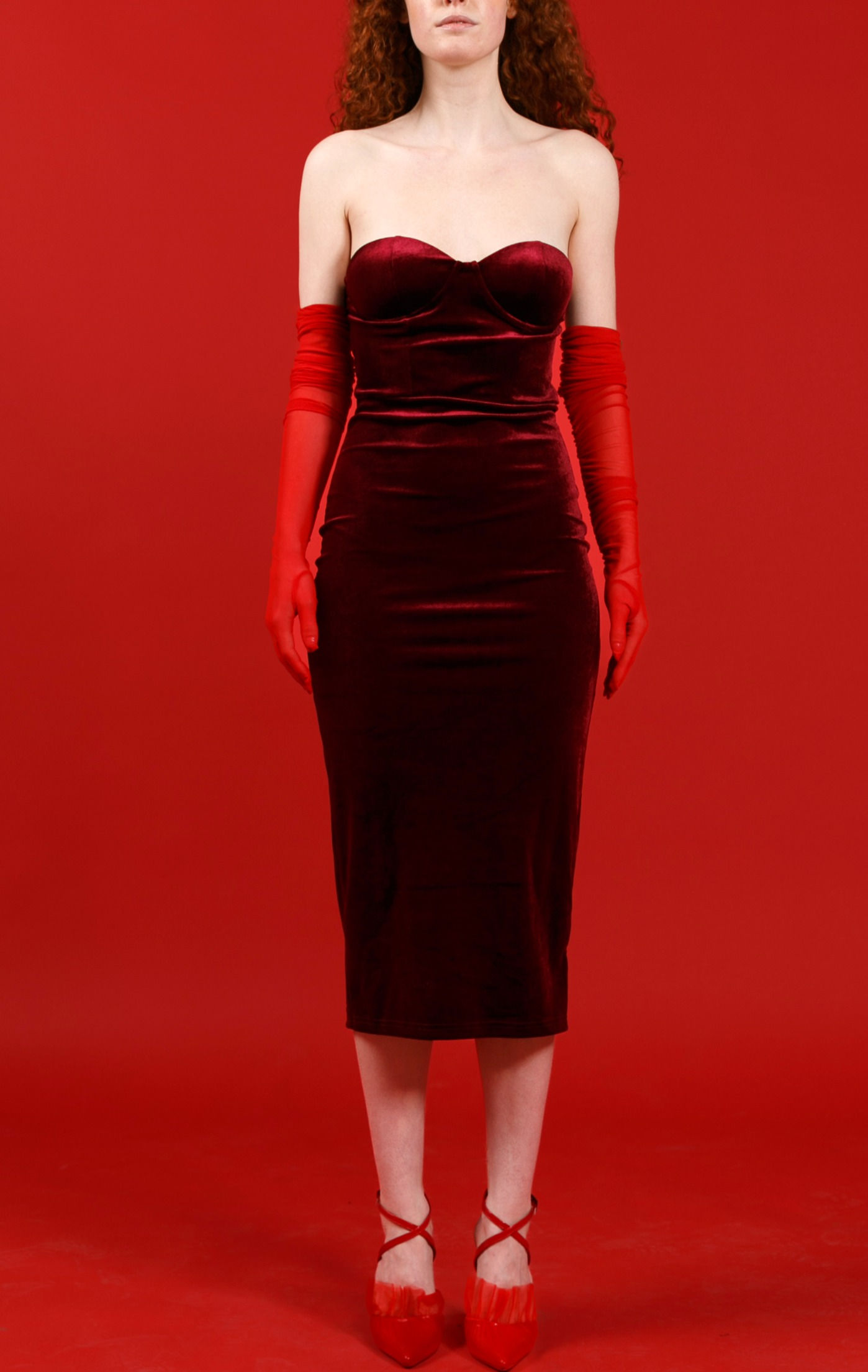 SZ Long Velvet Dress