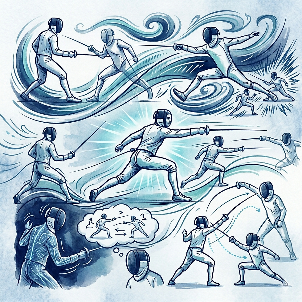 【劍擊比賽訓練心理策略】為什麼你練劍擊這麼辛苦卻刺不中人?因為你只練了「形狀」