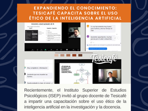 Expandiendo el conocimiento: Tesicafé capacita sobre el uso ético de la inteligencia artificial