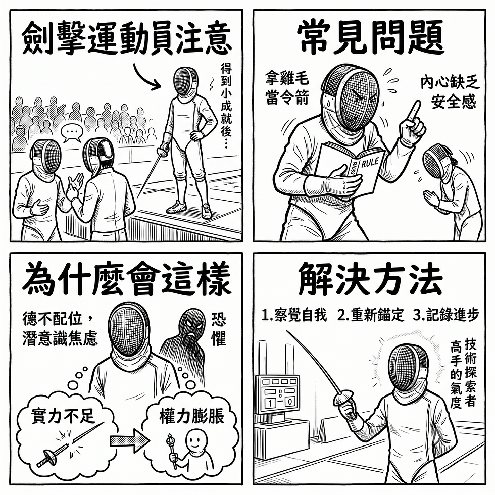 【劍擊運動比賽心理策略】為什麼得獎之後,不單愈打愈差,連心態質素都變差了?
