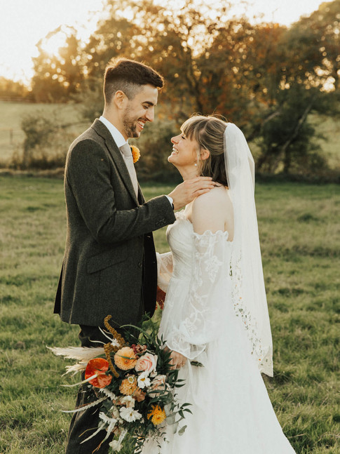 autumnal bridal bouquet