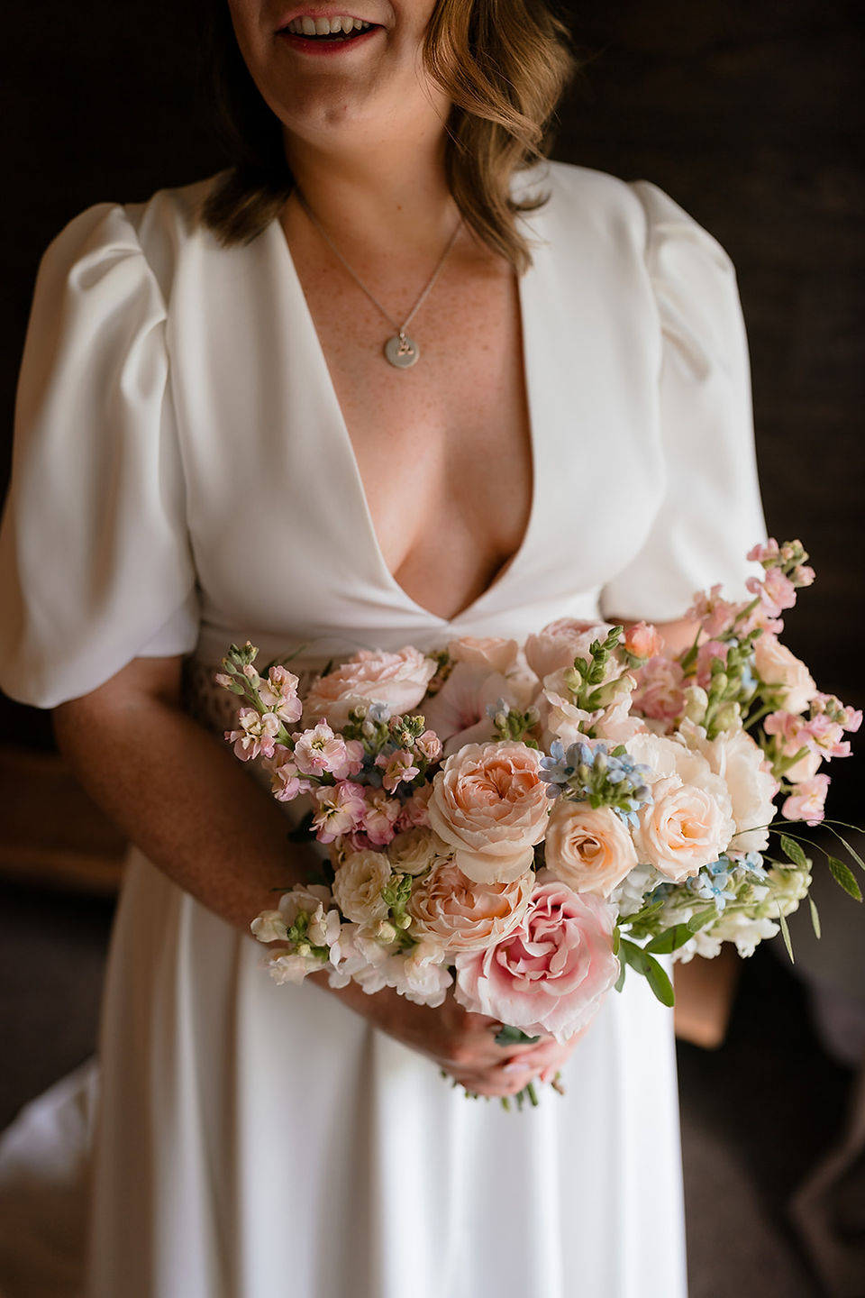 pastel bridal bouquet