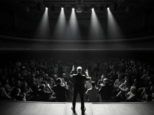 Transformational keynote speaker in harmony with the audience