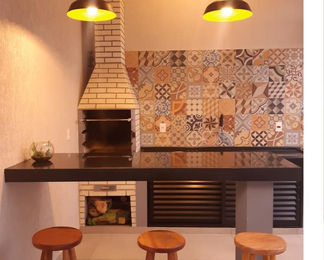 Projeto área de lazer condomínio recando do Bosque.