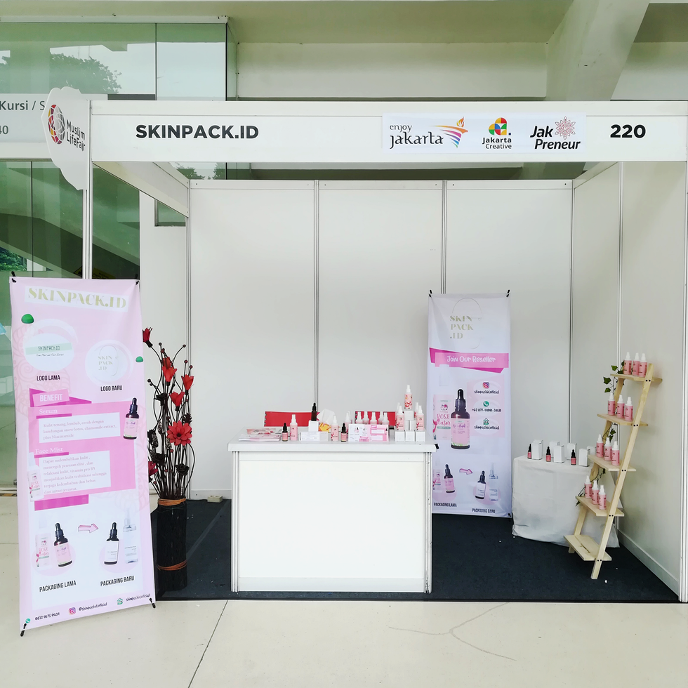 SKINPACK.ID Booth on Muslim Life Fair 2022