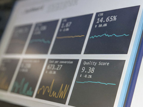 a computer screen with statistics