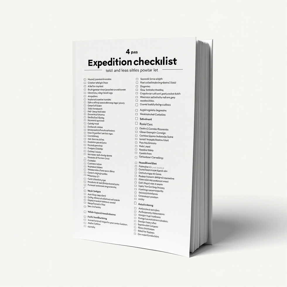 Checklist Expedição 4x4