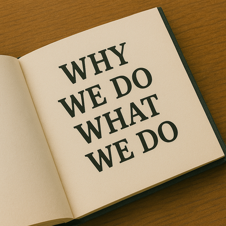 Why We Do What We Do