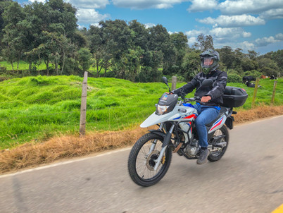 Honda XRE300 Long Travel Suspension - Long-travel suspension (245 mm front fork travel, 225 mm rear shock travel), and massive ground clearance of 259 mm. The Honda XRE300 has a full 22.5% more suspension travel and 20% more ground clearance than the Royal Enfield Himalayan. I’ve hit dips and bumps on this motorcycle going over 80kph and it is totally smooth.