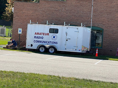 Amateur Radio Communications Trailer at the old firestation in Iola for SET day.jpg