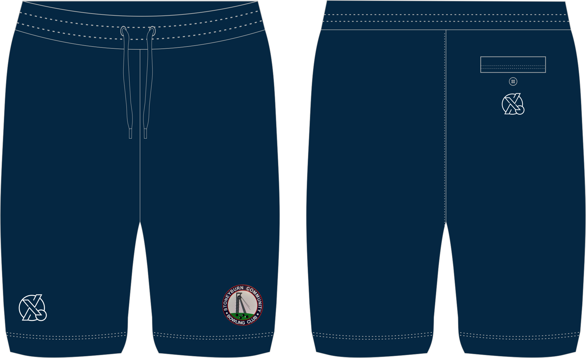 Stoneyburn Navy Shorts