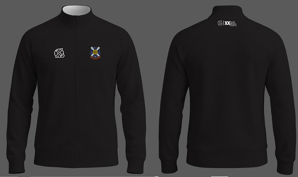 DDIBC Full Zip Track Top Plain Black