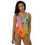 Thumbnail: Find Your Coast Swimwear One-Piece Rainbow Palm Swimsuit