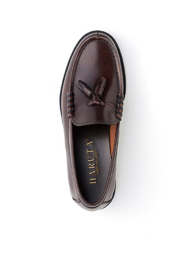 HARUTA Tassel Loafer-Men-907 D.BROWN | KPFamCo