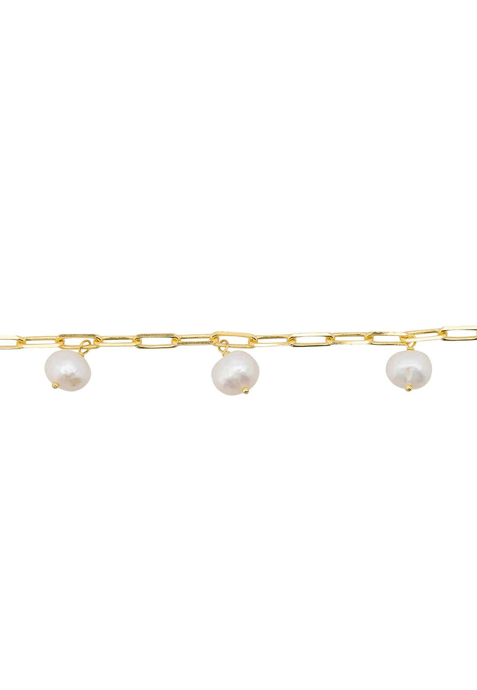 Thumbnail: Amelia Three Pearl Bracelet Gold