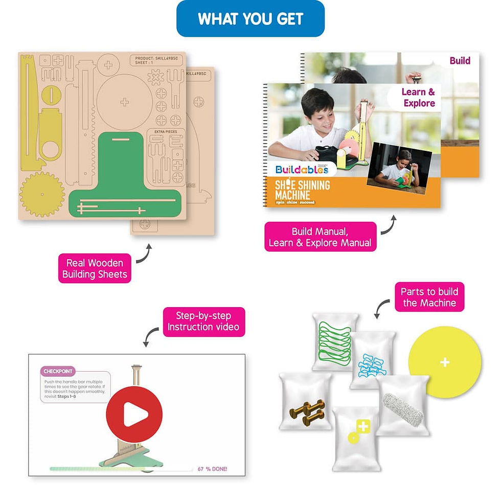 Thumbnail: Skillmatics Buildables Shoe Shining Machine