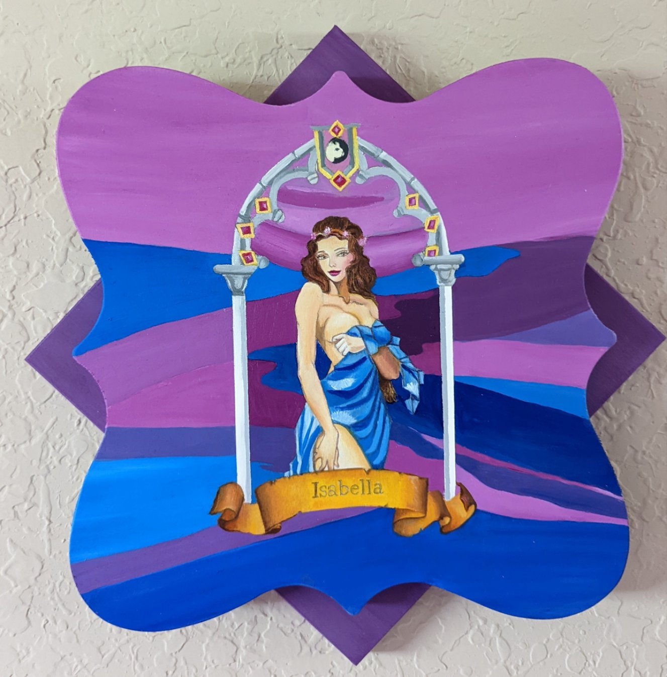 Painting Oil on Wood Panel Womplay Games Isabella King of Thrones