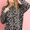 Thumbnail: Cowl Neck Leopard Sweater With Inseam Pocket