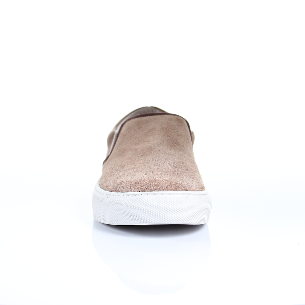 Thumbnail: Suede Slip on Sneaker (Dark Beige)