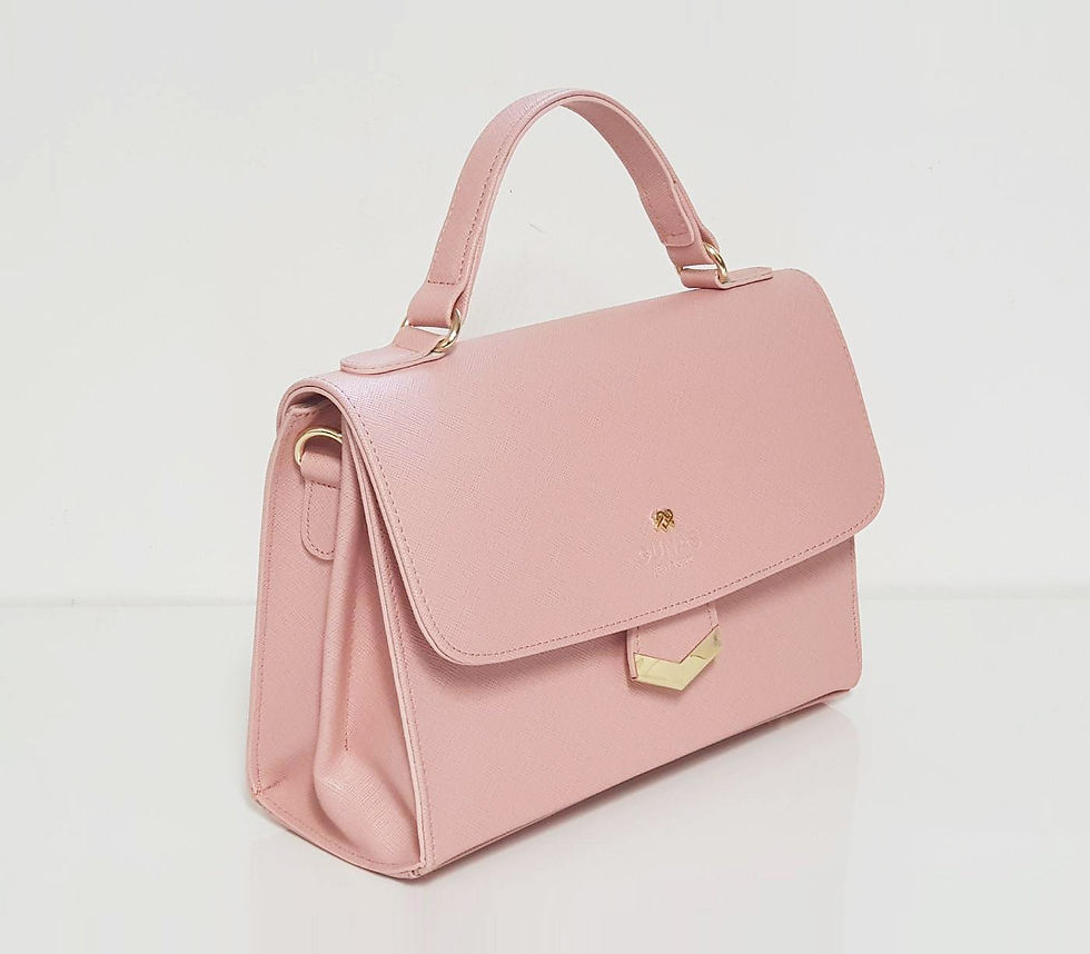 Thumbnail: SIMONE - Black Vegan Leather Handbag