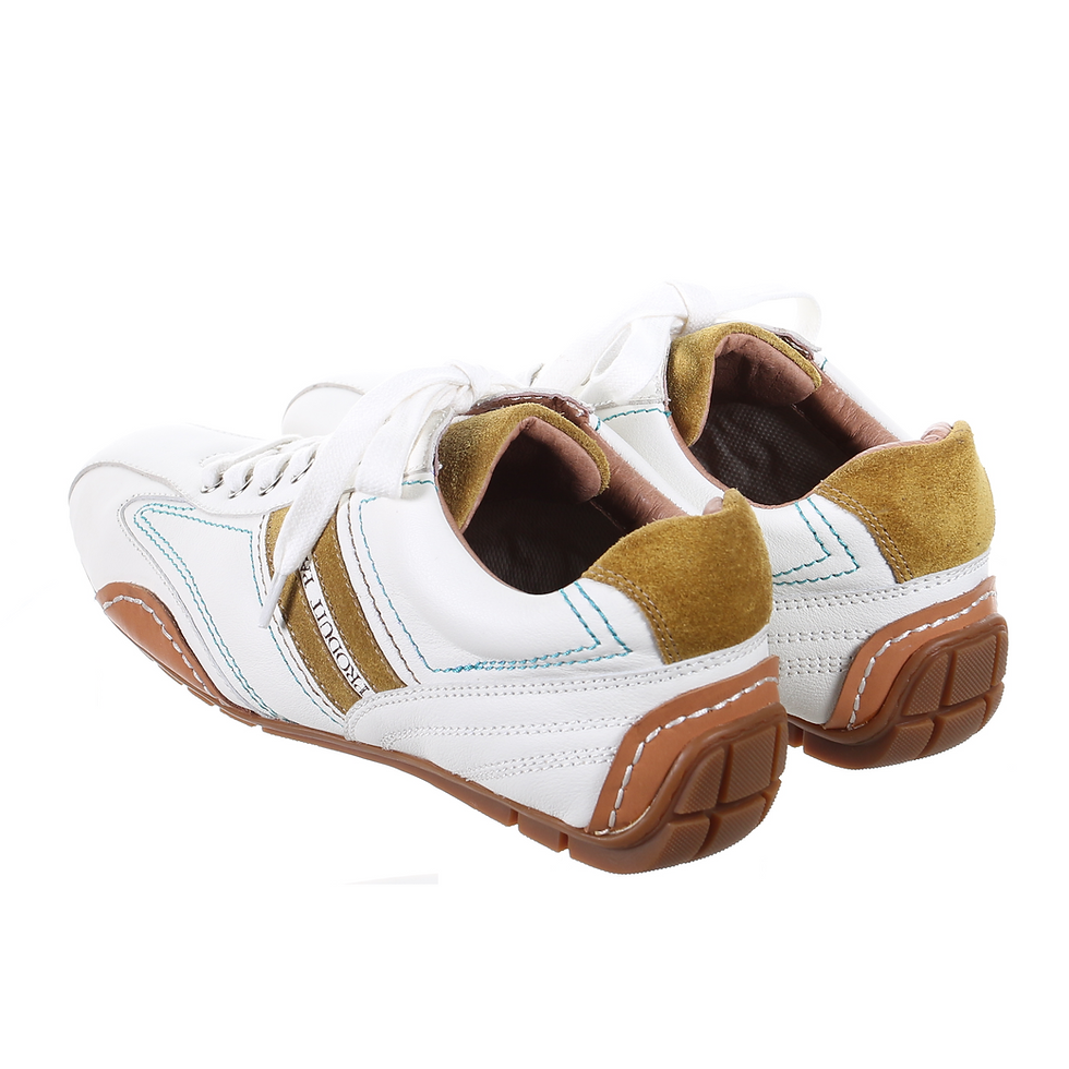 Thumbnail: Leather Sneaker-Mustard