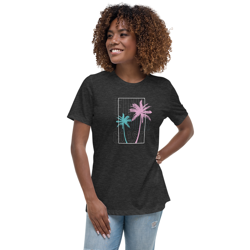 Thumbnail: Women's Find Your Coast® Palms Relaxed Fit Tee Shirts