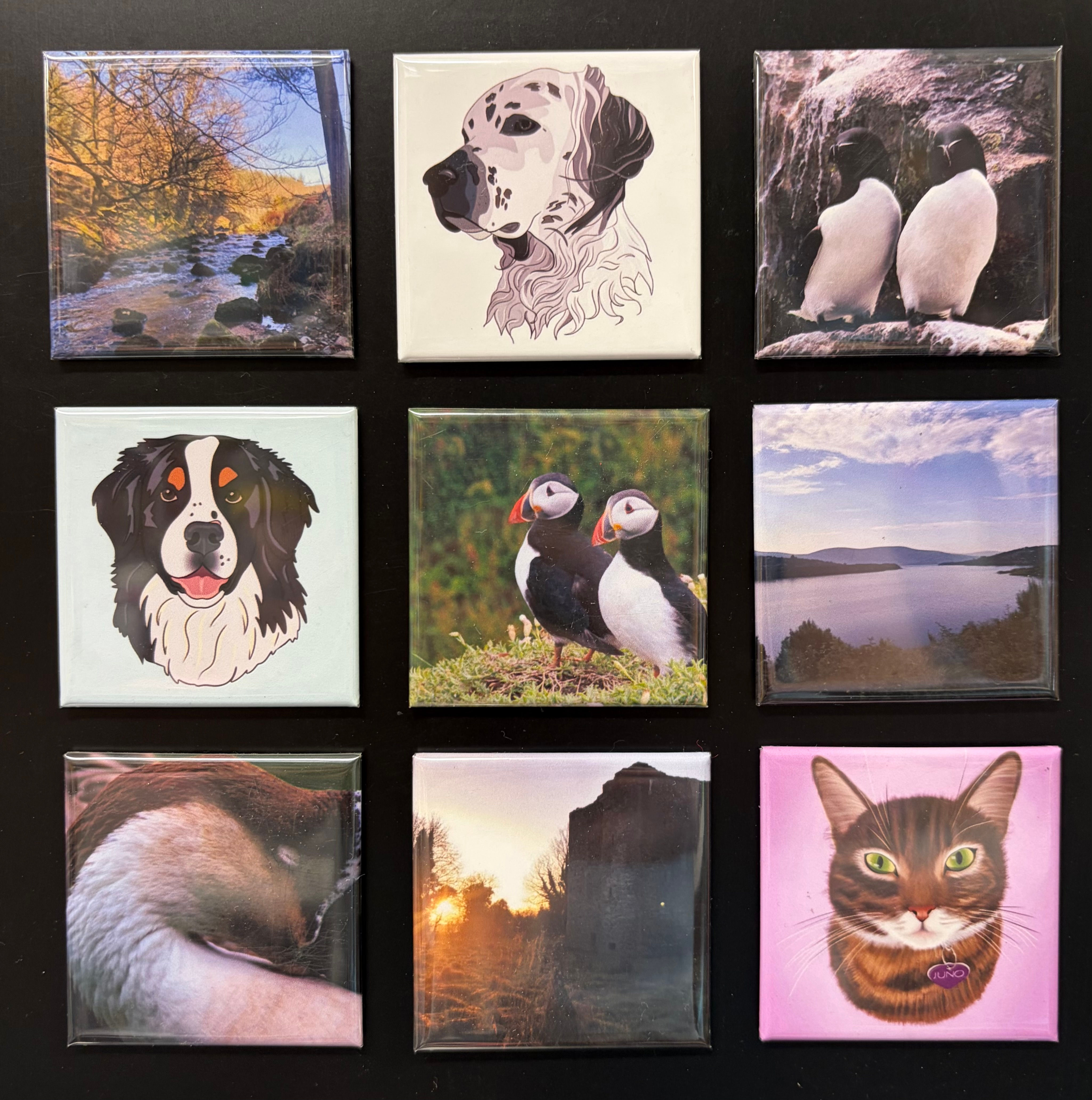 2"x2" Custom Square Photo Magnets