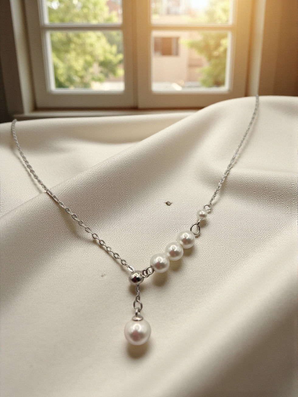 Thumbnail: Timeless Freshwater Pearl Necklace - 925 Sterling