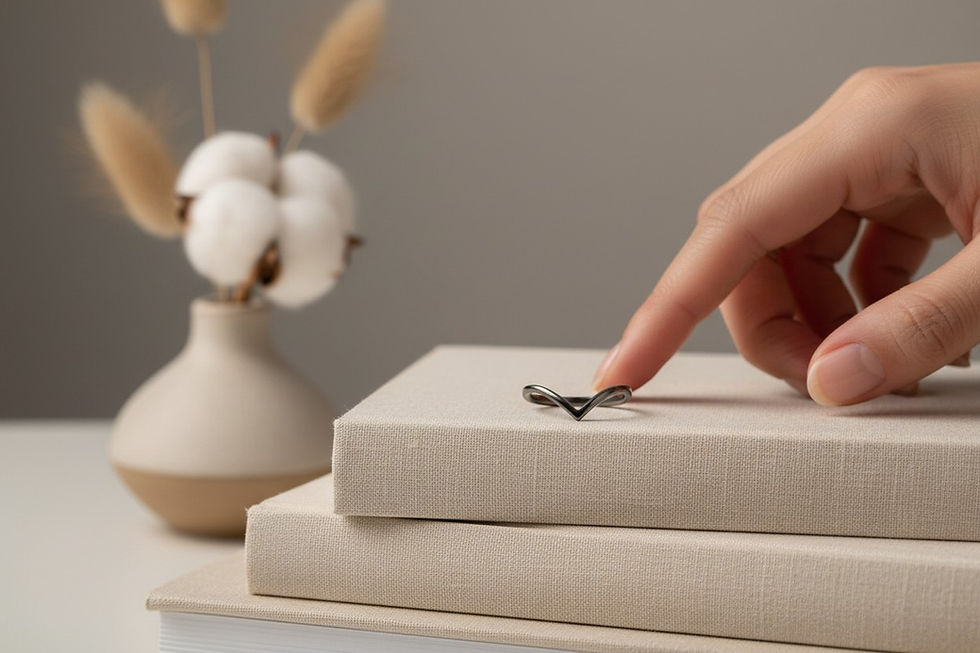 Thumbnail: Sterling Silver V Ring | Modern Chevron Ring | Sizes 4 & 11