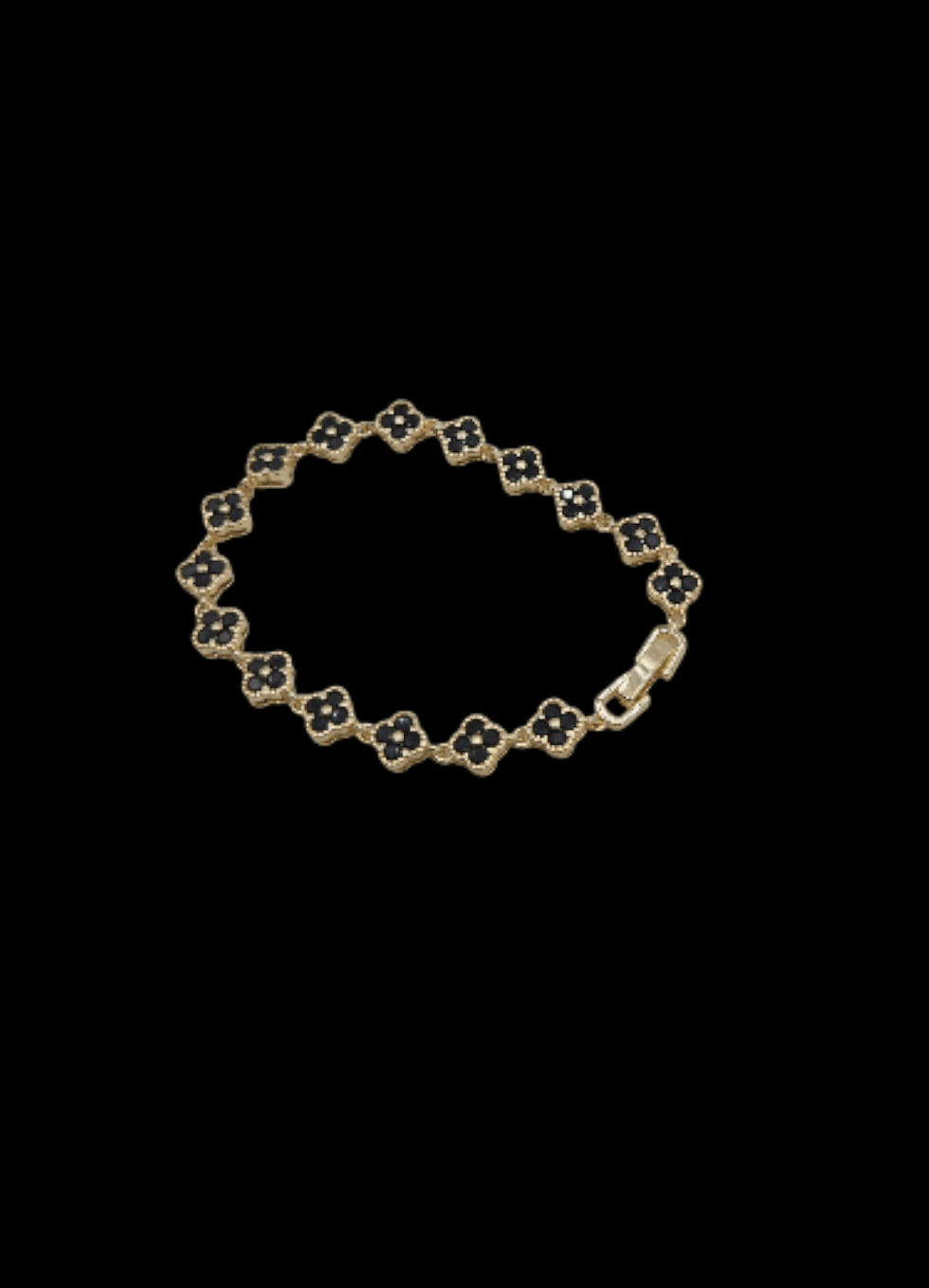 Thumbnail: Midnight Clover Bracelet – Made in Italy
