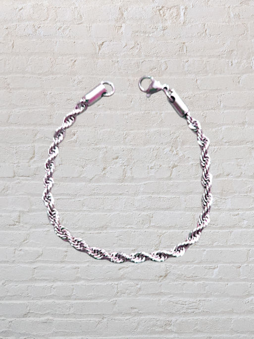 Classic Rope Chain Bracelet – Stainless Steel