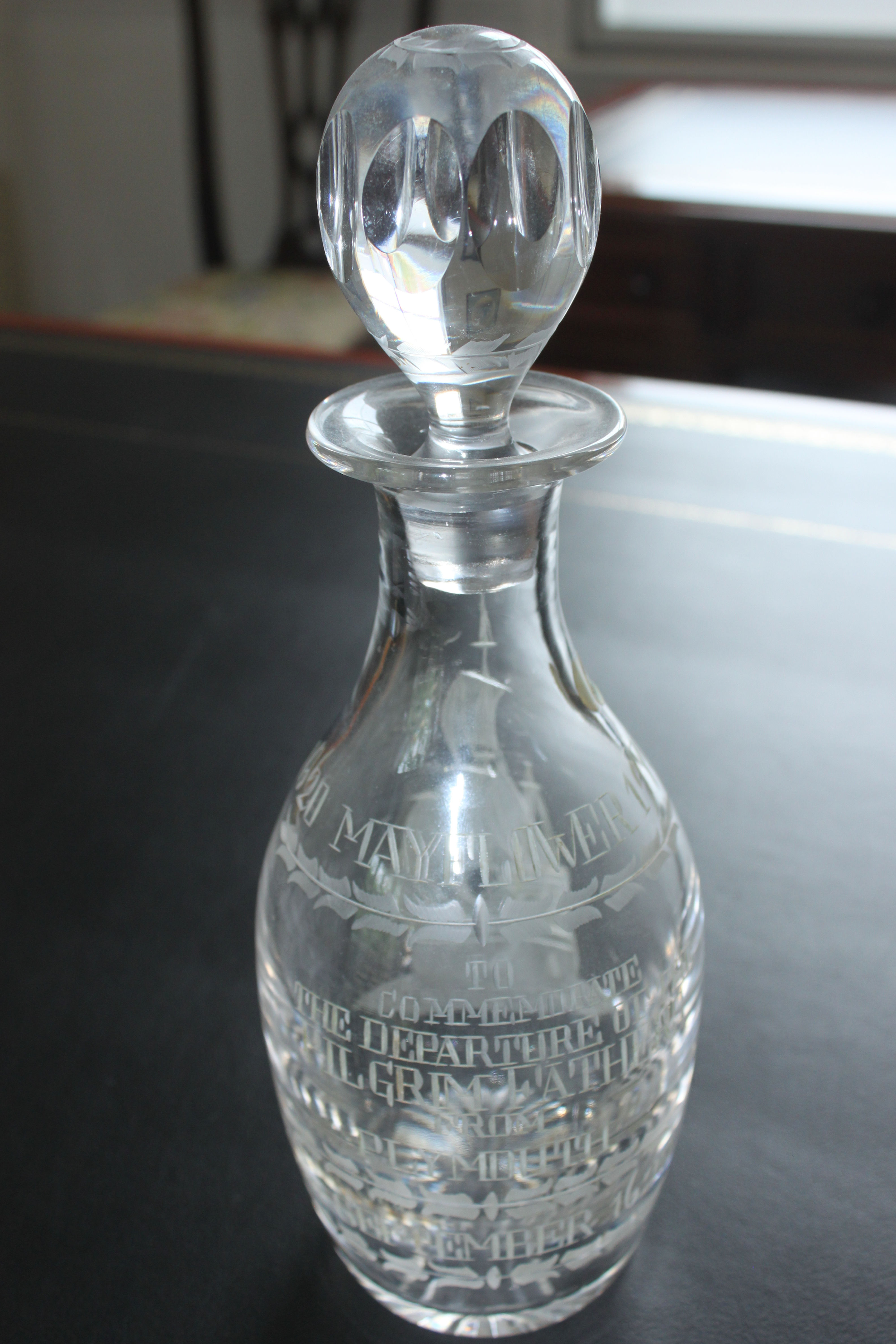 Mayflower commemorative decanter