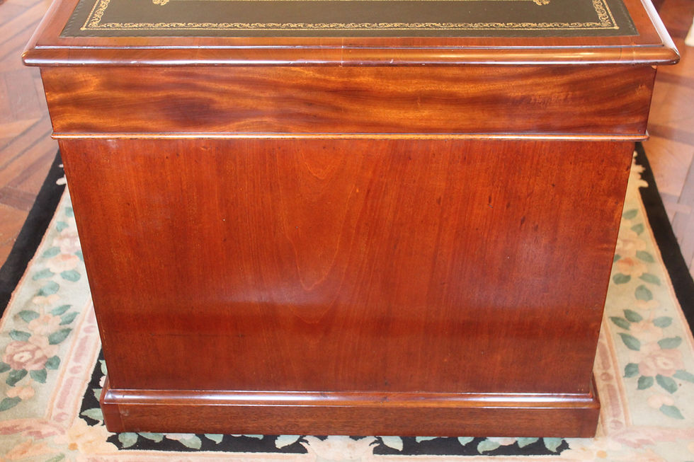Thumbnail: Late Georgian mahogany pedestal desk