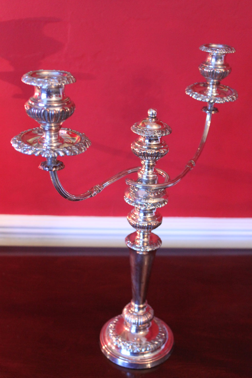 Thumbnail: A pair of George III Old Sheffield Plate candelabra
