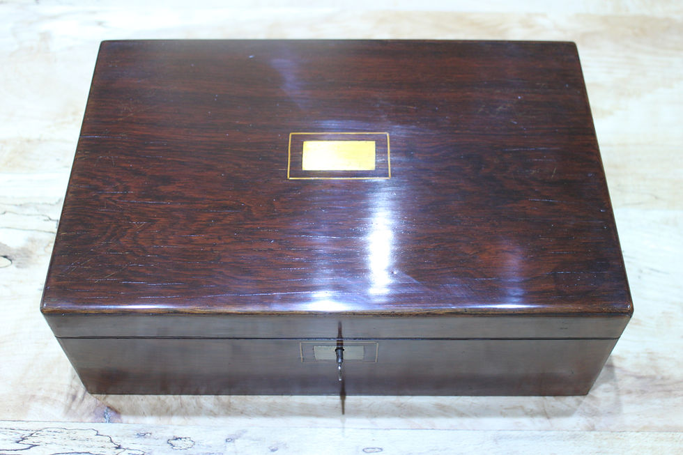 Thumbnail: An early Victorian rosewood writing slope